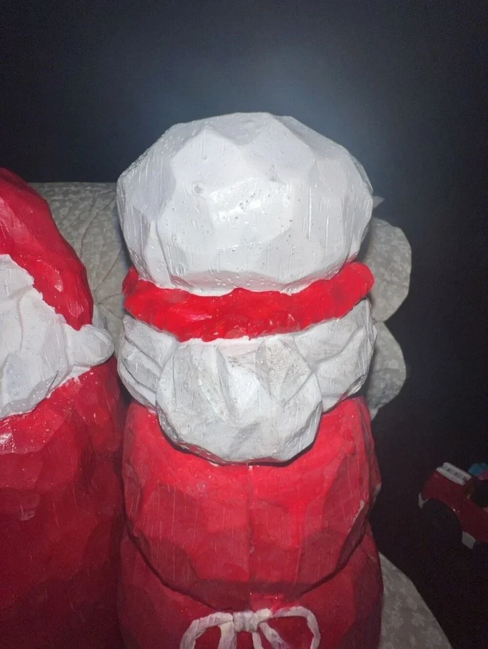 Eddie Walker Mr. and Mrs. Santa Claus Resin Figurine Set
